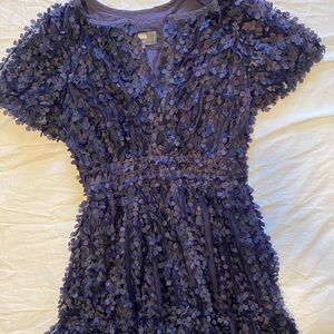 Anthropologie Floral Textured Dress